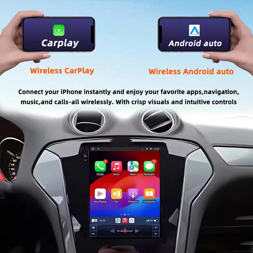 9.7 inch Android 16 Car Radio For Ford Mondeo MK4 Galaxy A/C 2011 - 2013 Multimedia Video