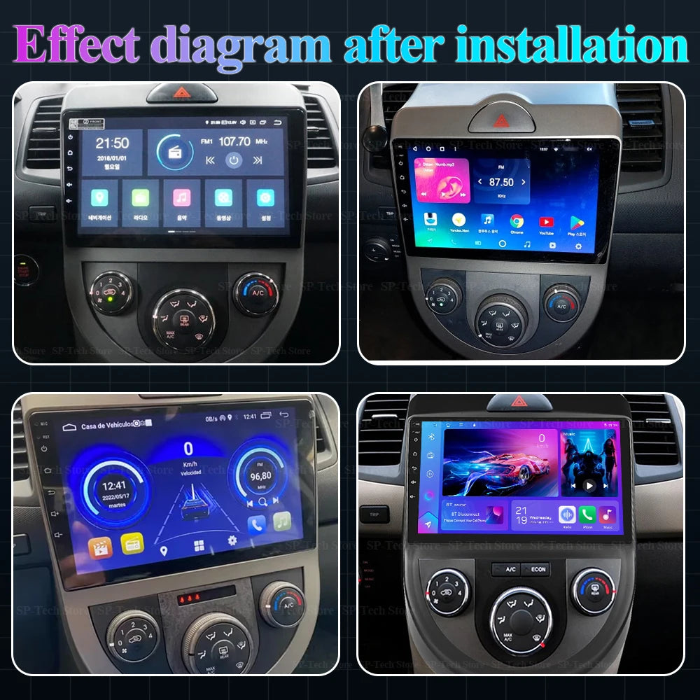 Android 16 For Kia Soul 1 Am 2008 2009 2010 2011 Carplay Auto Car Radio Multimedia Player  | AUTOKITSHOP