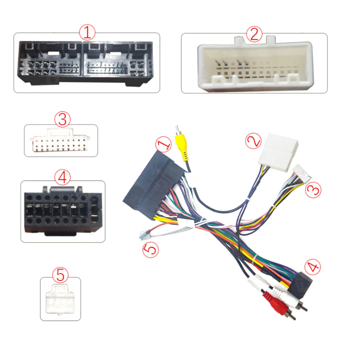 16pin Car Radio Stereo Power Wiring Harness and Canbus Box Replacement for Elantra 2016-2018 Car - Automotive LED Light