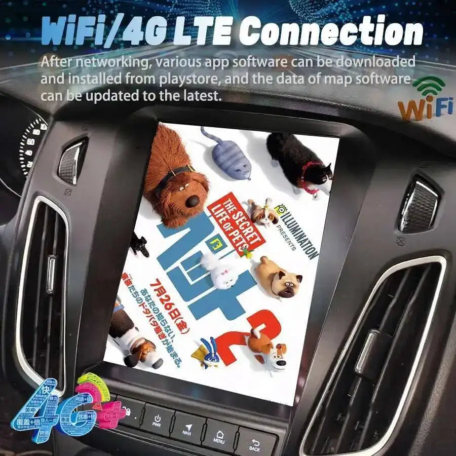 9.7inch Android 15 Screen For Ford Focus 3 MK3 2011-2019 Car Radio Multimedia Player Stere