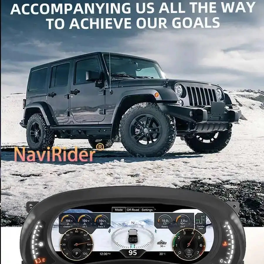 12.3inch Map Multiple Colorful UI High Definition Display Liunx Car LCD Instrument For Jee