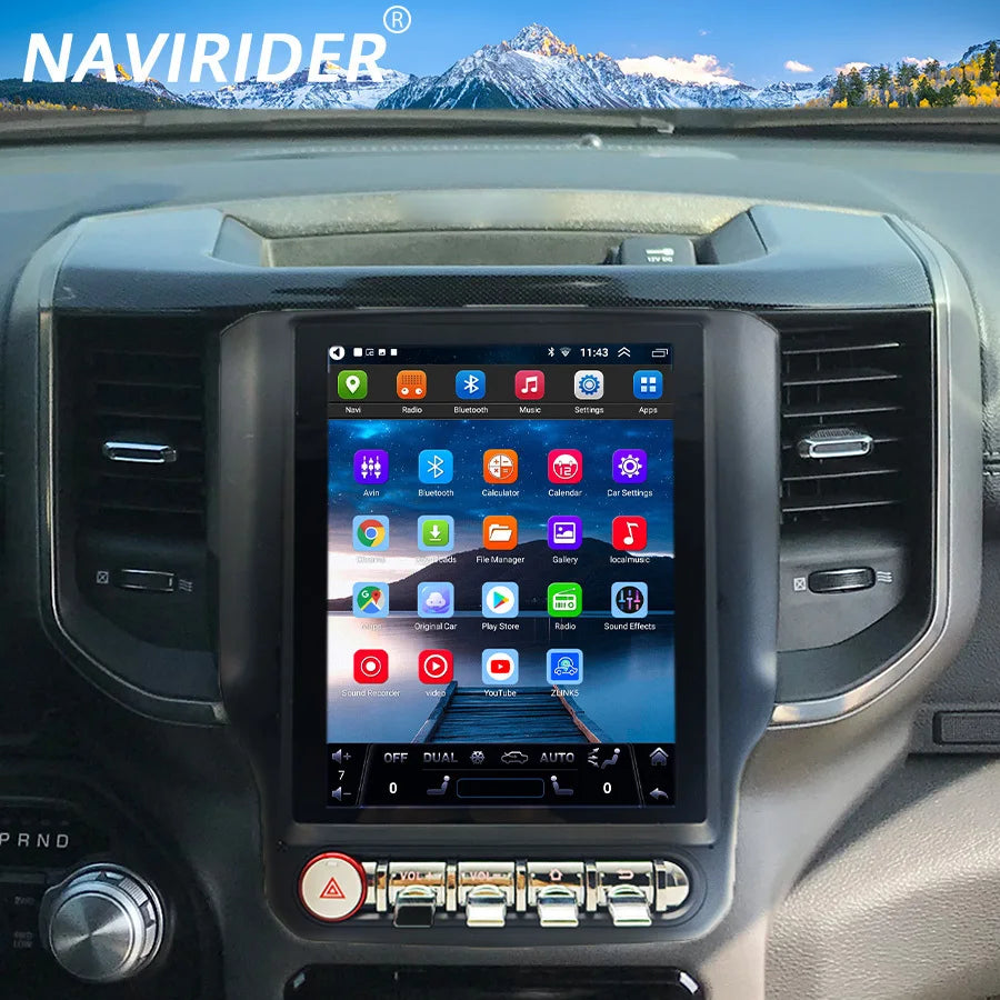 9.7inch Android 15 256GB Screen Navigation GPS For Dodge Ram 2019 Radio Navi Stereo Multim