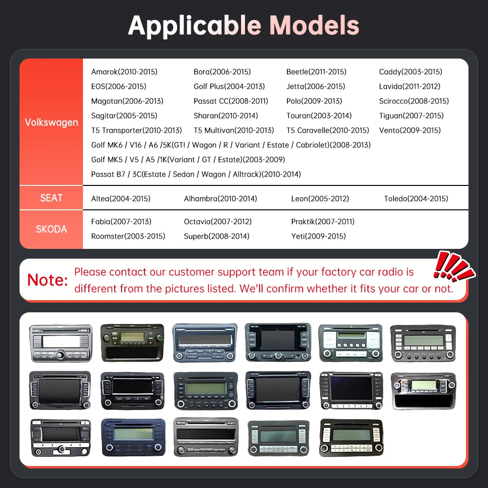 7" HD Screen Car Radio Multimedia Display Wireless CarPlay Android Auto Stereo Audio For V | AUTOKITSHOP