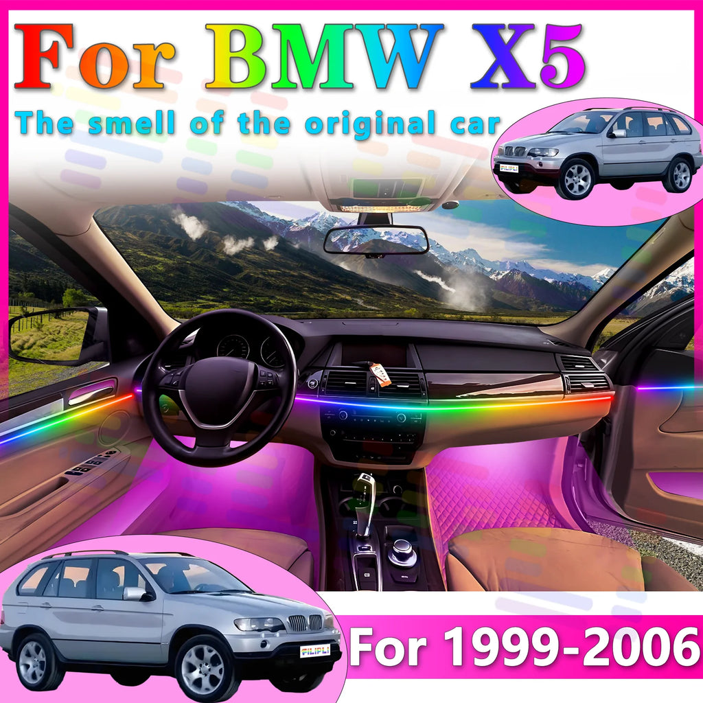 RGB - Ambient Light - for BMW E53 X5 - App Control - Car Interior Lighting | AUTOKITSHOP