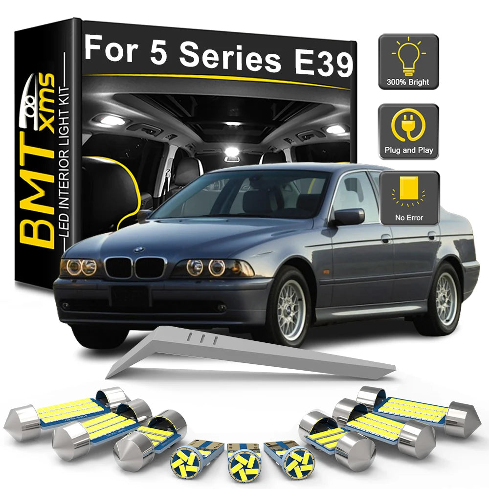 22-Piece LED Interior Light Kit for BMW 5 Series E39 Sedan - Canbus Error-Free Bulbs | AUTOKITSHOP