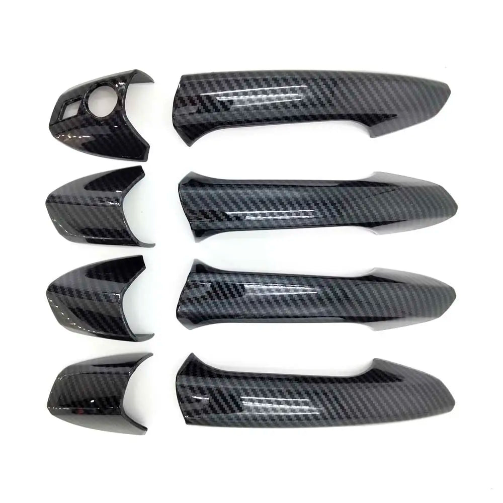 Carbon Look Exterior Door Handle Cover Trim for W204 C300 C350 C250 C63 AMG