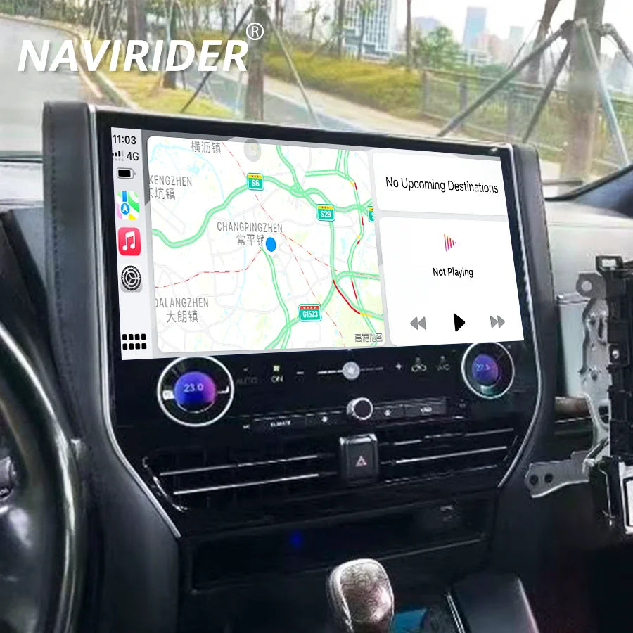 16.8inch Android Screen Carplay GPS For Toyota Alphard Vellfire 30 35 Series A30 A35 Upgra | AUTOKITSHOP