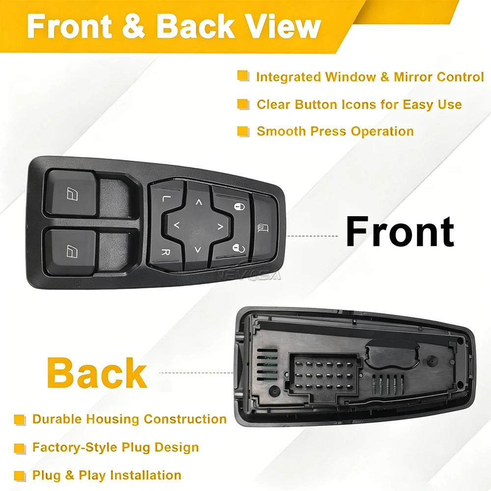 Power Window Switch For Volvo VNL GEN 3 VNR 2018-2025 24201767 24121819 23024869 for Volvo 2018-2025 - Automotive LED Li