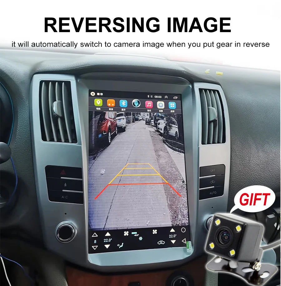 Android Radio for Lexus RX330 RX330 RX350 RX400 RX450 2004-2007 Car Stereo Tesla Screen GP
