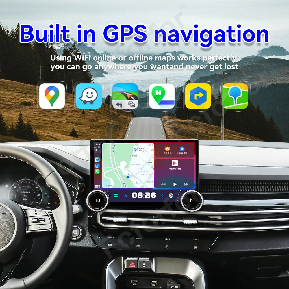 11.5 Inch Ultra Large HD Touch Display Android 15 Car Radio GPS Navigation Multimedia Head