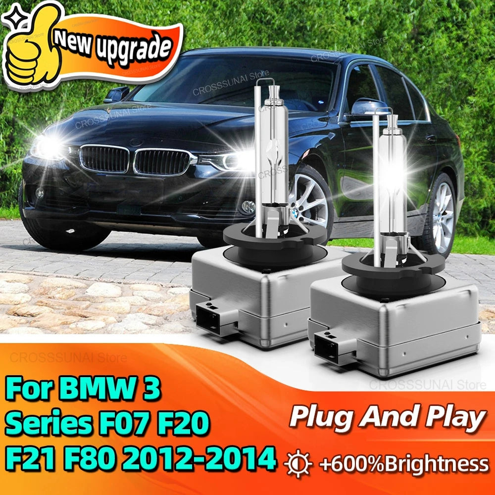 35W D1S 6000K Xenon HID Headlight Bulbs 10000LM Bright Car Lamp For BMW 3 Series F07 F20 F