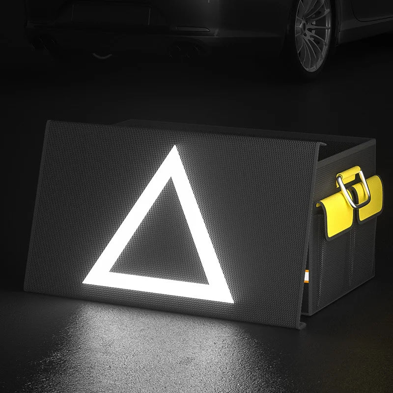 Foldable Car Trunk Organizer Universal Cargo Storage Container for SUV Automotive Household Vehi - Automotive LED Light