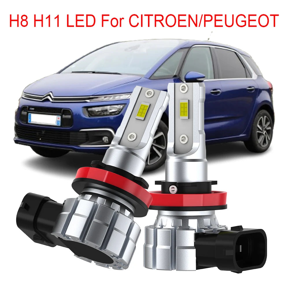 2-Piece LED Interior Light Kit for CITROEN C-crosser C-elysee C4-coupe C4 grand picasso II PEUGEOT 307 308 CC - Canbu...
