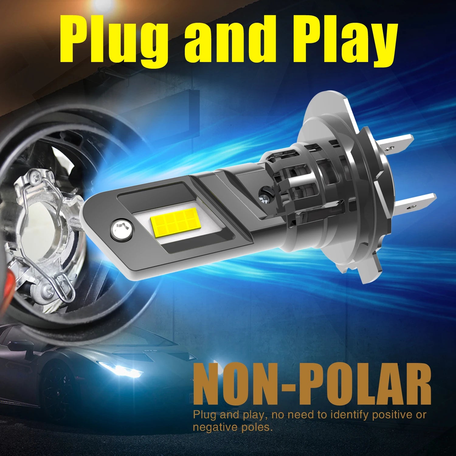 High Power H7 Led Headlight Canbus No Error H18 Car Bulb 6000K White Light Diode Lamp 12v