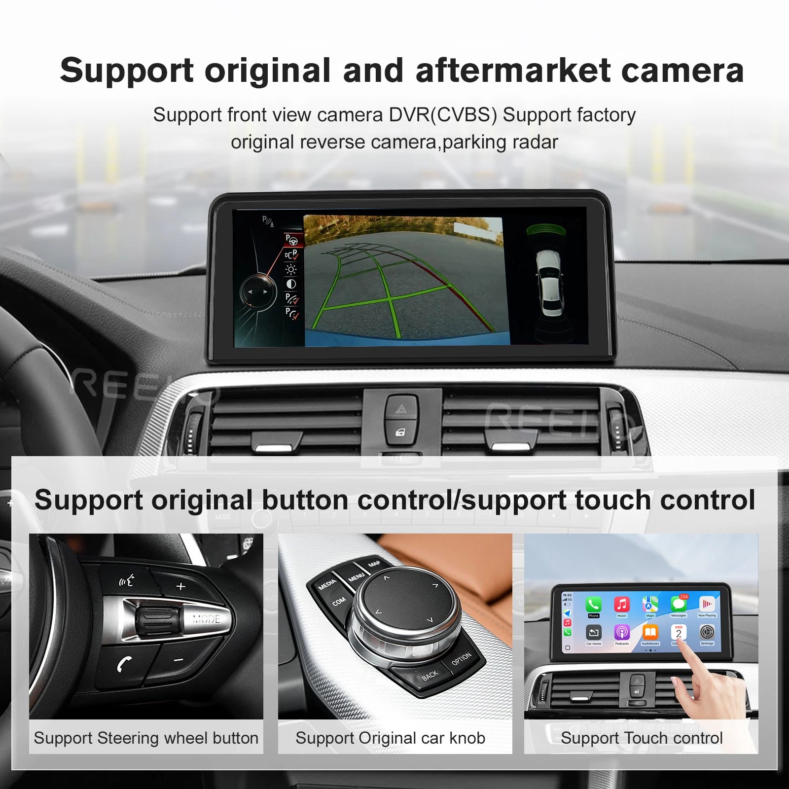 10.25 Wireless CarPlay For BMW EVO ID5/ID6 X1 X3 X5 F16 F86 G01 2017-2019 Android Auto Mul