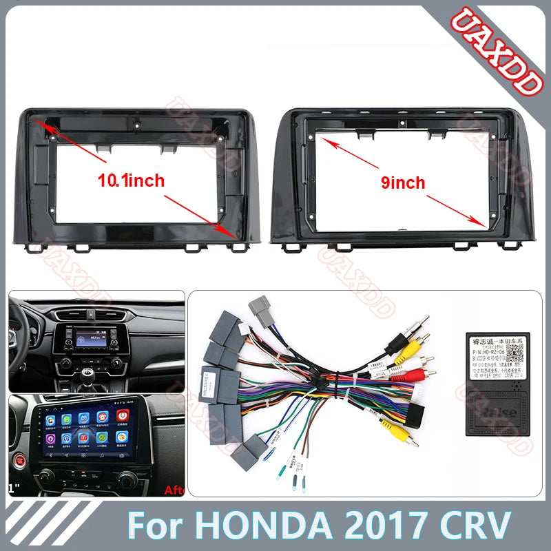 2Din car dvd radio Android fascia multimedia For Honda 2017 CRV 9INC 10.1INCH DVD Audio st