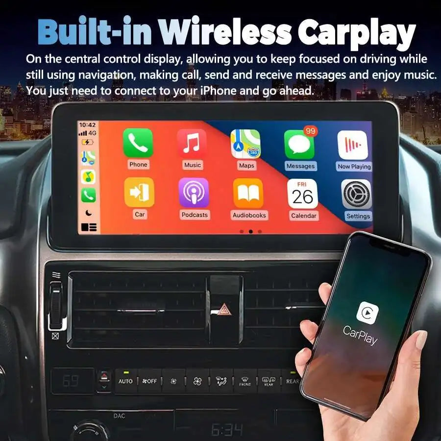 CarPlay For Lexus GX400 GX460 2009-2022 Multimedia Video Player WIFI Stereo Head Unit Navi | AUTOKITSHOP