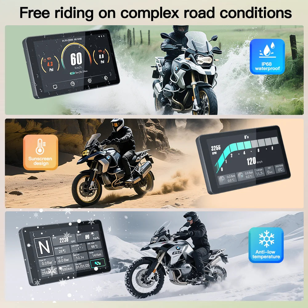 6 inch Screen For BMW Motorcycle R1200GS R1250GS R1300GS ADV S1000XR F850 Wireless CarPlay | AUTOKITSHOP