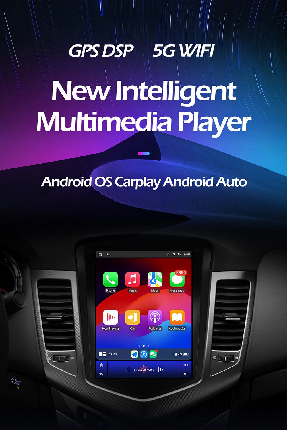 9.7" Auto Android 16 Car Radio For Ford Fiesta MK7 2009-2016 Multimedia Player Navigation  | AUTOKITSHOP