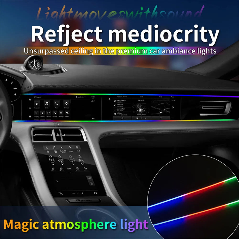 64 Color - Ambient Light - App Control - Car Interior Lighting