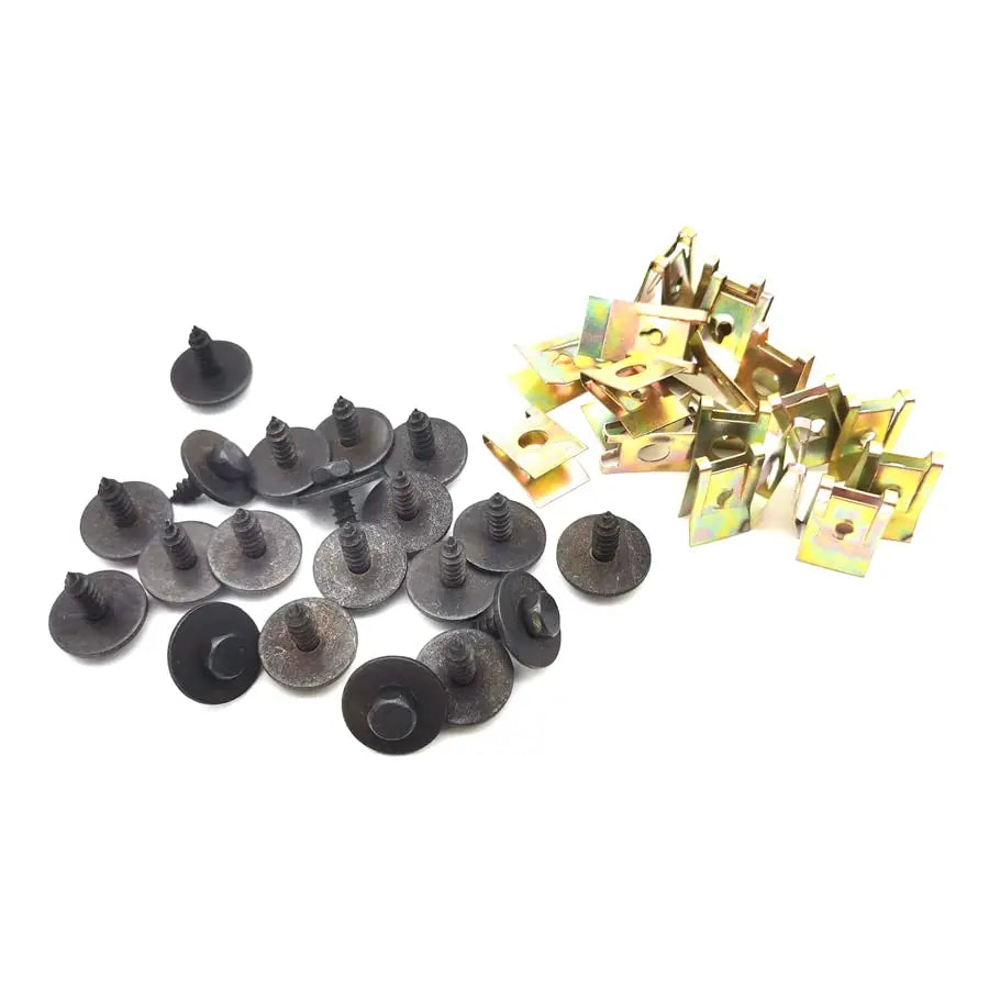 Car Fender Bumper Body Panel Trim Hex Bolts U Clips Fasteners Kit For BMW