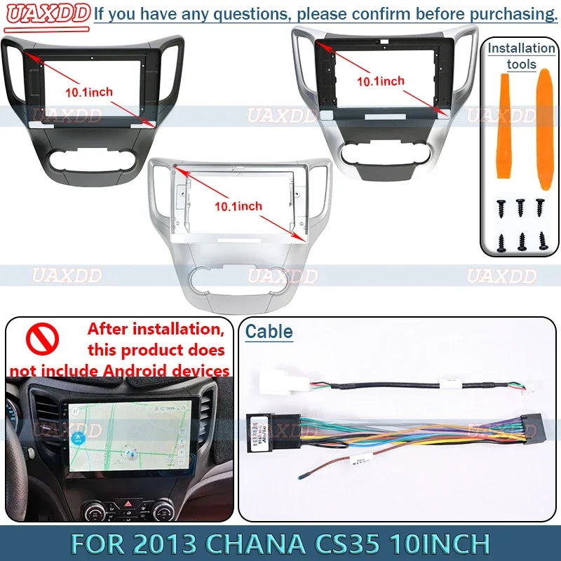 For 2013 CHANA CS35 10INCH Radio Android Stereo Frame Panel Fascia Dashboard Audio Player