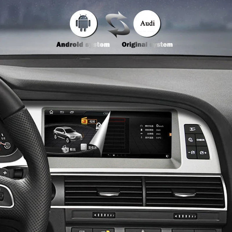 Right Hand Drvie 8.8 inch for Audi A6 A6L C6 2005 - 2011 HD Touch Screen Android Car Radio