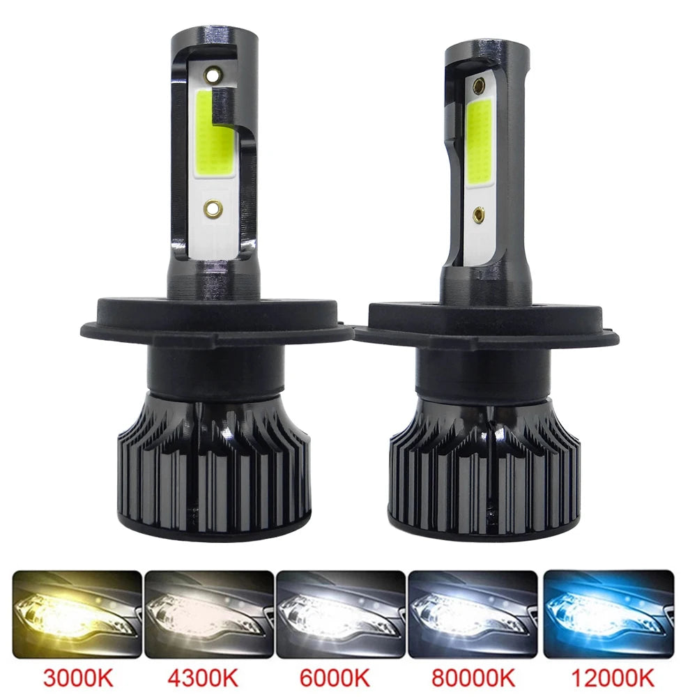 20000LM H4 Car Headlight Bulbs 9005 HB3 9006 HB4 H3 H1 H7 H11 H8 H9 Headlamps 80W Auto Fog