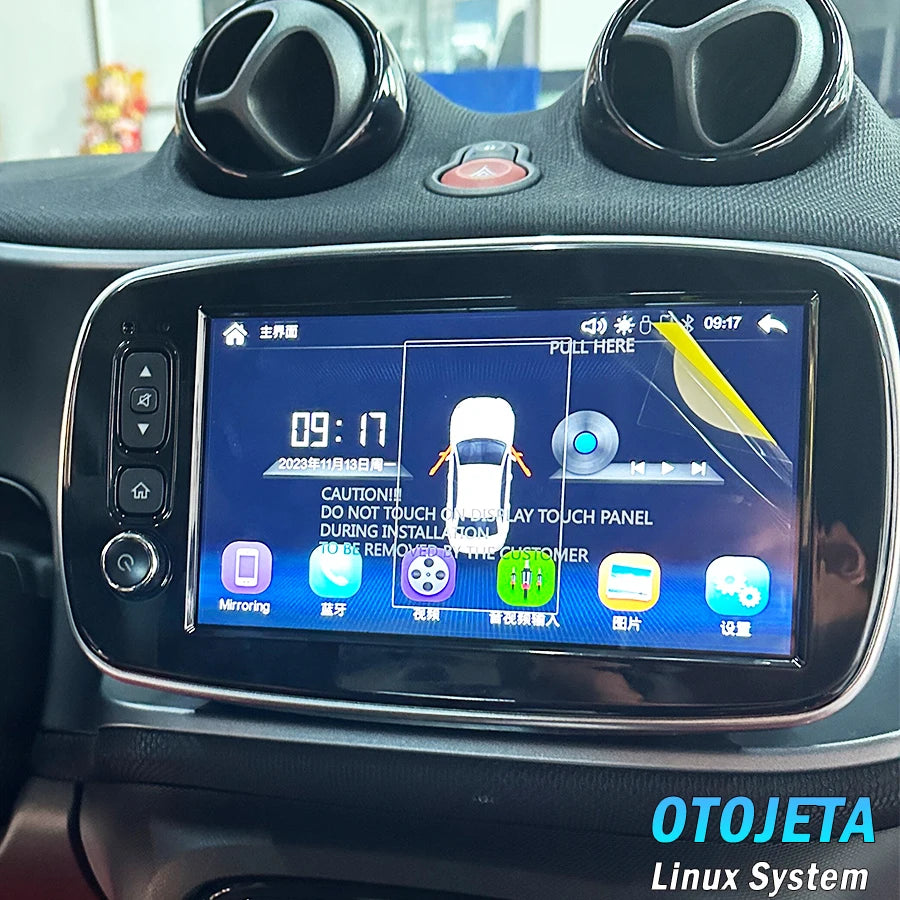 8inch Linux For Benz Smart 453 Fortwo 2014 - 2020 Screen Radio Car Multimedia Navigation G