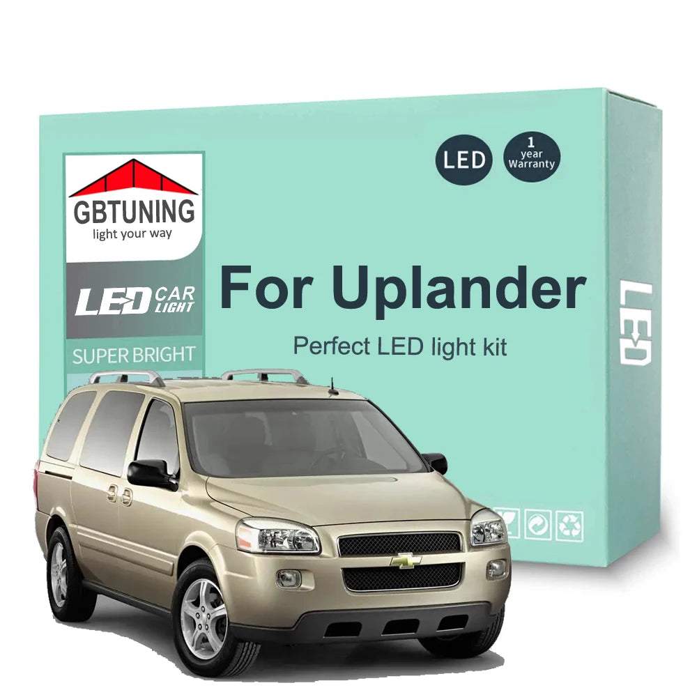 14-Piece LED Interior Light Kit for Chevrolet Chevy Uplander - Canbus Error-Free Bulbs | AUTOKITSHOP