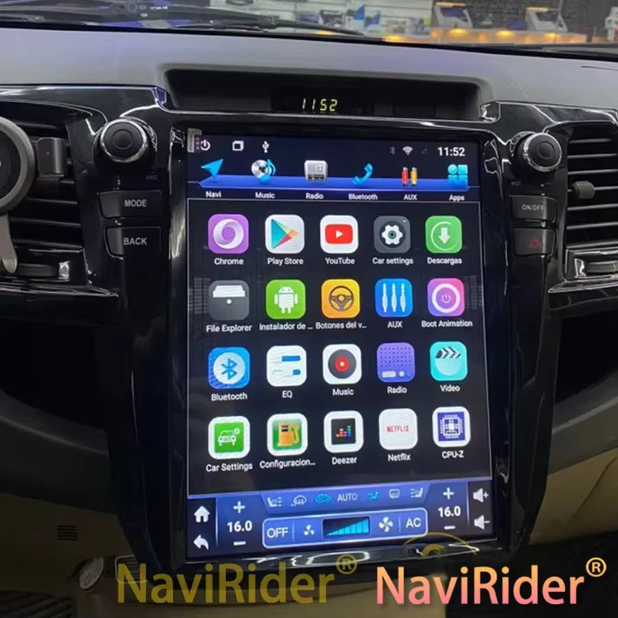 Car Radio For Toyota Fortuner Hilux Revo 2005-2014 Android Vertical Screen GPS CarPlay Aud | AUTOKITSHOP