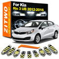 ZITWO 12Pcs LED Interior Light License Plate Bulb Kit For Kia Rio 3 MK3 UB 2012  for Kia MK3 - Canbus LED Car Light