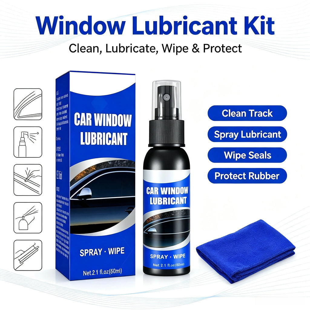 Professional 60ml Car Window Lifting Lubricant Rubber Door Seal Strip Softener Noise Reduction U - Automotive LED Light