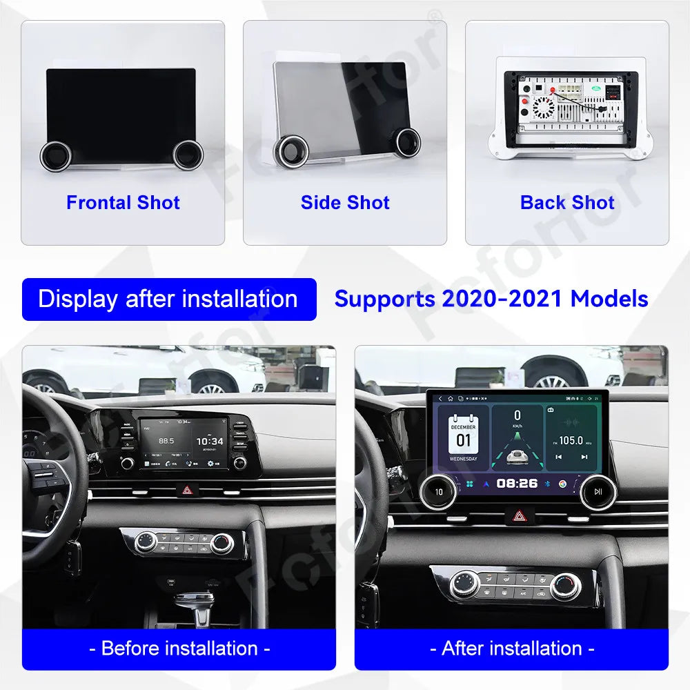 Large Screen Smart Stereo 11.5 Inch Android 15 HD Touch CarPlay Android Auto GPS Multimedi