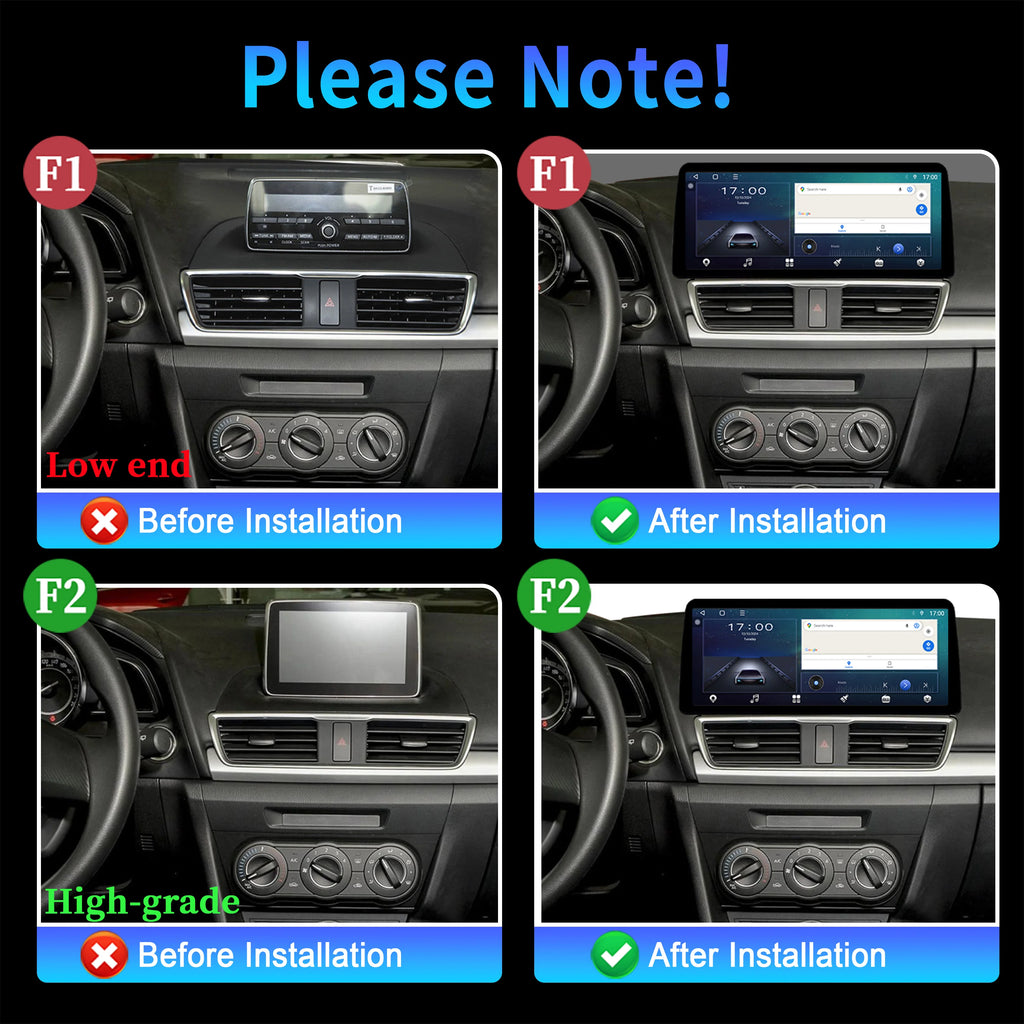 12.3 inch Android 14 For Mazda 3 Axela BM 2013-2017 Multimedia CarPlay Car Radio Multimedi