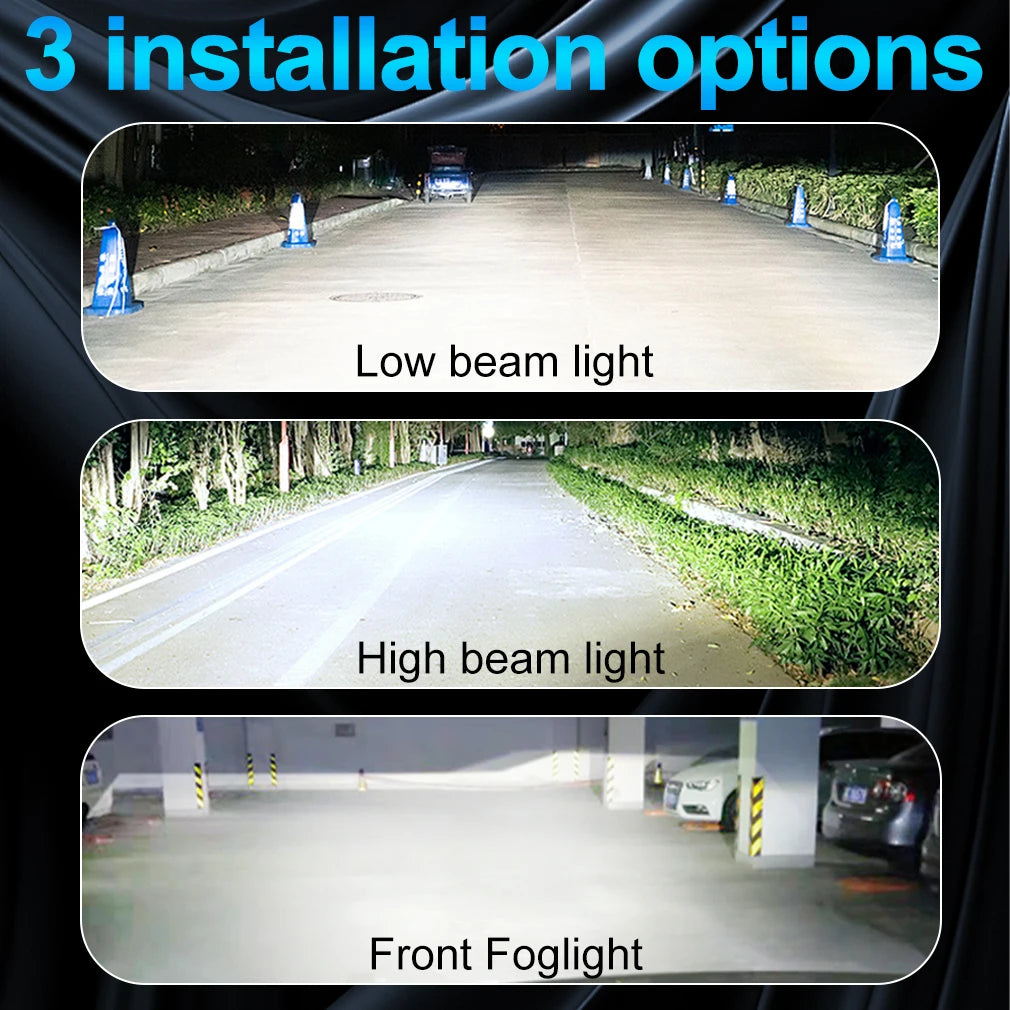 H4 LED Headlight Bulb Canbu H7 H11 LED Bulb 300000LM CSP for Car Headlamp Super Bright Wir