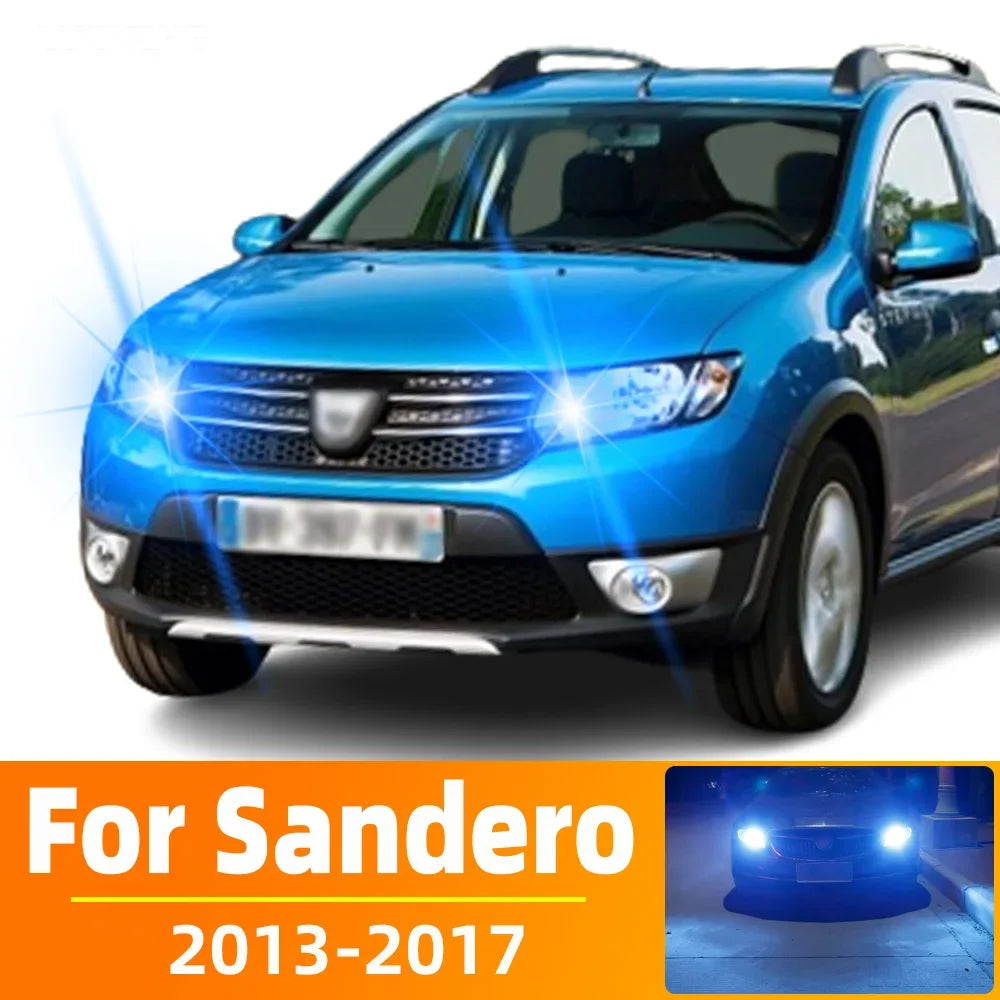 2-Piece LED Interior Light Kit for Dacia Sandero 2 Accessories - Canbus Error-Free Bulbs | AUTOKITSHOP