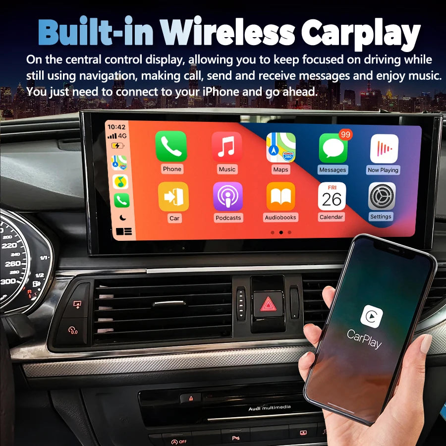 9/12.3INCH Car Multimedia Player Stereo GPS Navi Wifi For Audi A6 S6 RS6 C6 4F 2012~2019 A