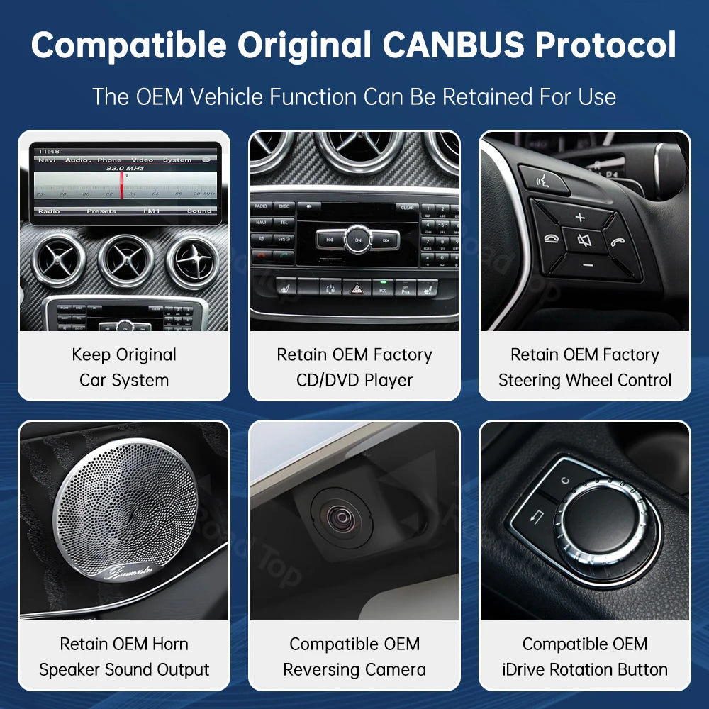 CN 12.3'' Multimedia Display For Benz A B CLA GLA W176 W463 W246 NTG4.5 Touch Screen Wirel | AUTOKITSHOP