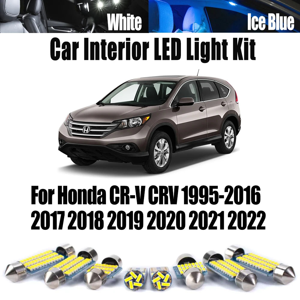 LED Interior Light Kit for Honda CR-V CRV 1995-2017 - Canbus Dome Map Door Trunk Bulbs | AUTOKITSHOP