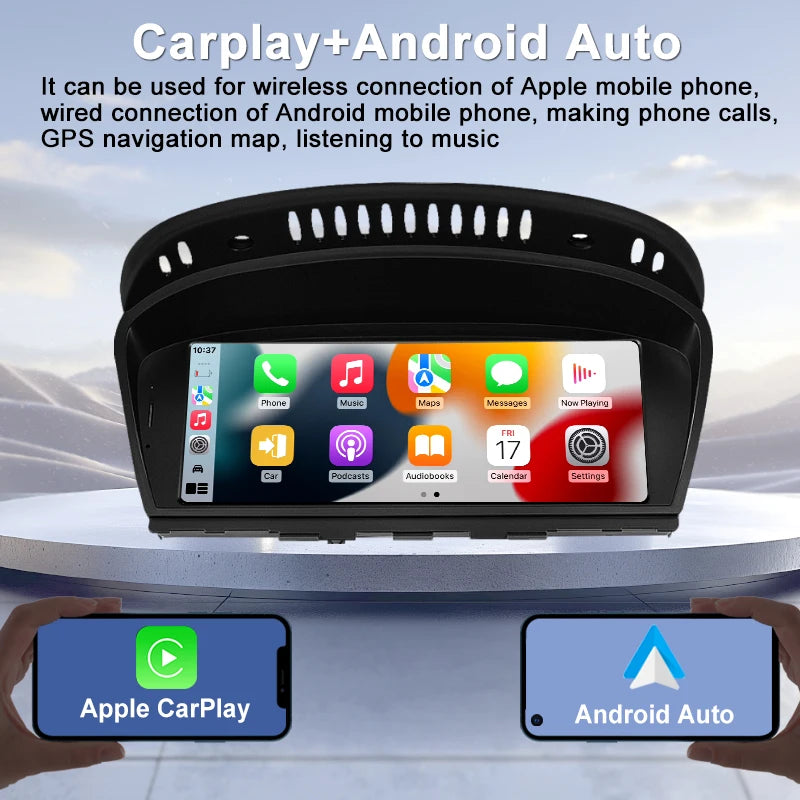 Factory Price Wireless Carplay Android Auto 8.8" Screen For BMW 3/5 Series E60 E61 E90 E91