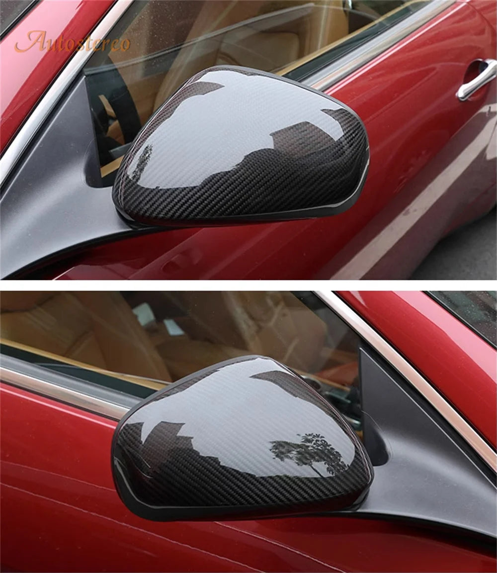 Carbon Fiber Cover Rear View Mirror Housing Mirror Cover For Maserati GT/GC Gran Turismo G