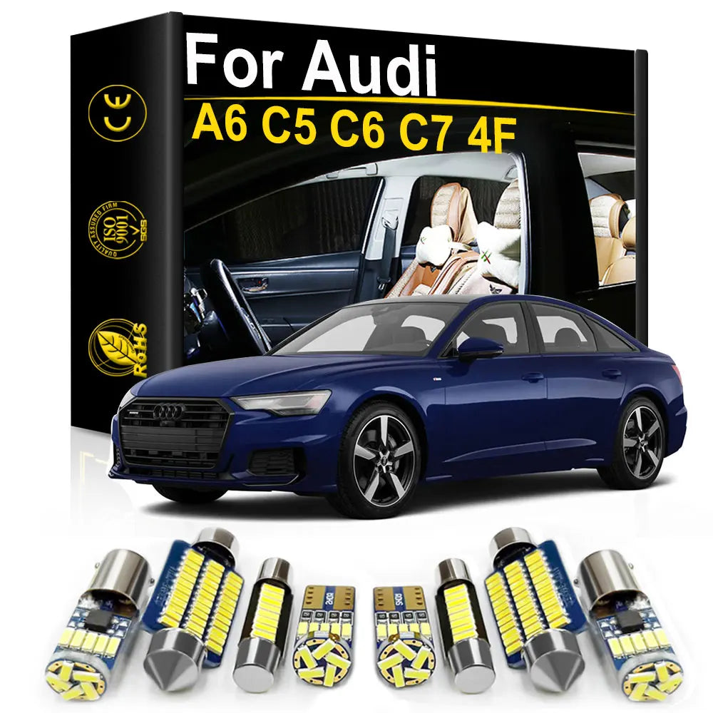 LED Interior Light Kit for Audi A6 C7 C6 C5 4F - Canbus Error-Free Bulbs | AUTOKITSHOP