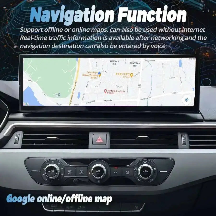 Multimedia Player Stereo Navigation 14.9" For Audi A4 A5 A4L S5 B9 RS4 RS5 2017 2018 2019  | AUTOKITSHOP