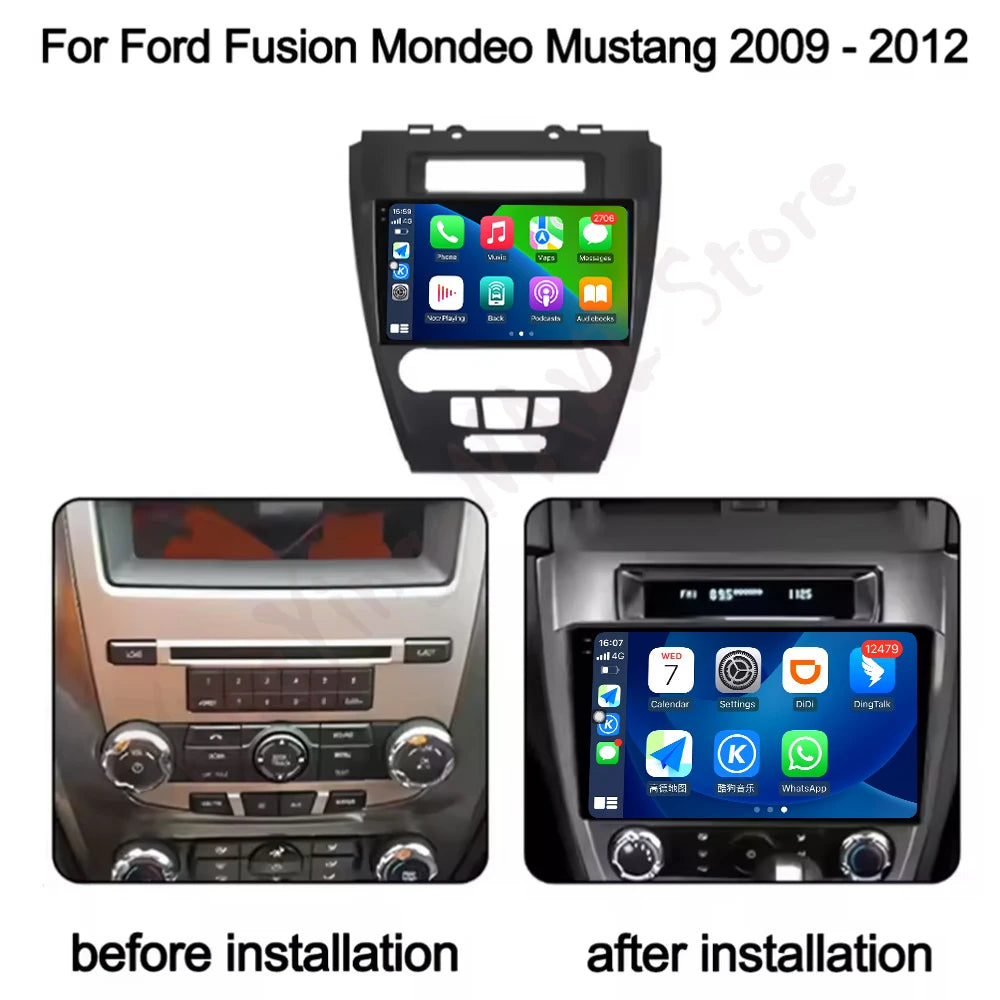10.1" Android 16 Car Radio for Ford Fusion Mondeo Mustang 2009-2012 | CarPlay Video Multimedia | AUTOKITSHOP