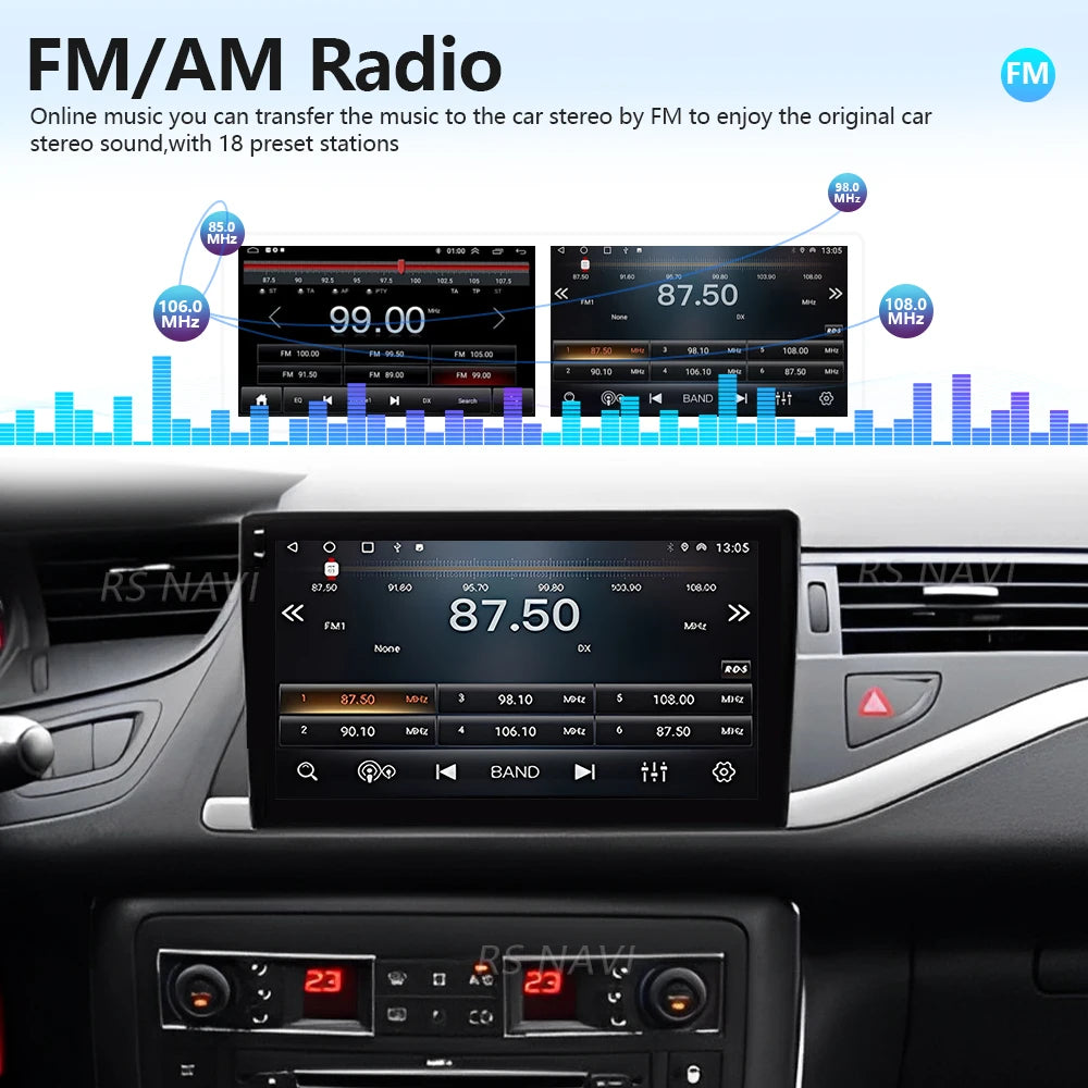 Plug and Play Android 16 For Citroen C5 2008 2009 2010 - 2017 Carplay Car Radio Multimedia