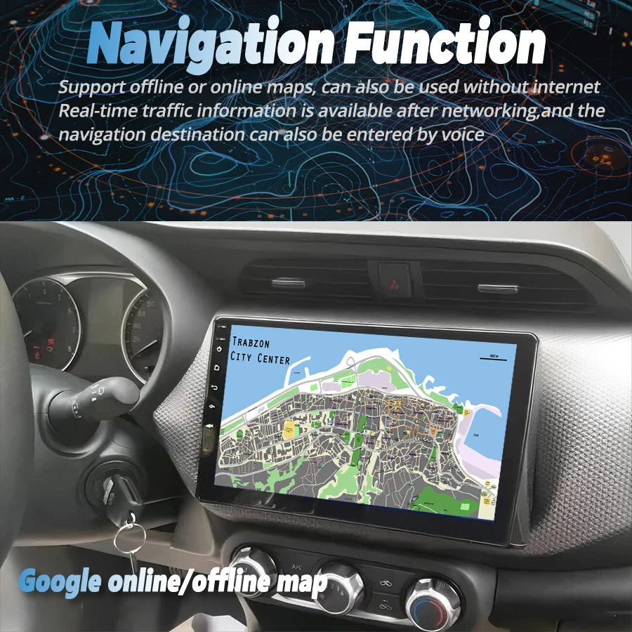 9inch Android Screen For Nissan Kicks S P15 2017-2021 Car Multimedia Video Player Car Ster