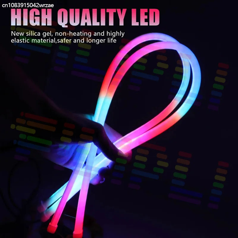 30/45/60cm LED Light Strip App & Bluetooth Controlled RGB Chasing-Color Headlights / LED D | AUTOKITSHOP