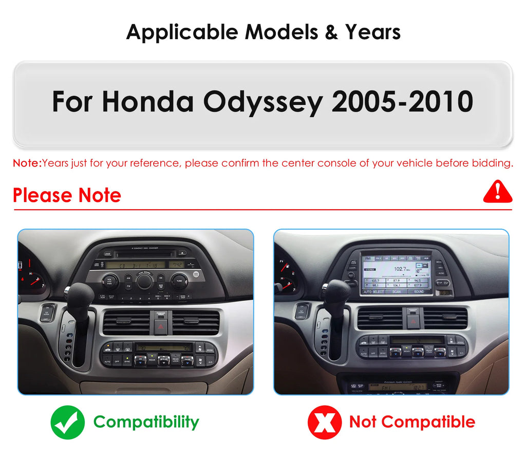 10.1Inch Car Intelligent Systems for Honda Odyssey 2005 - 2010 multimedia player wireless