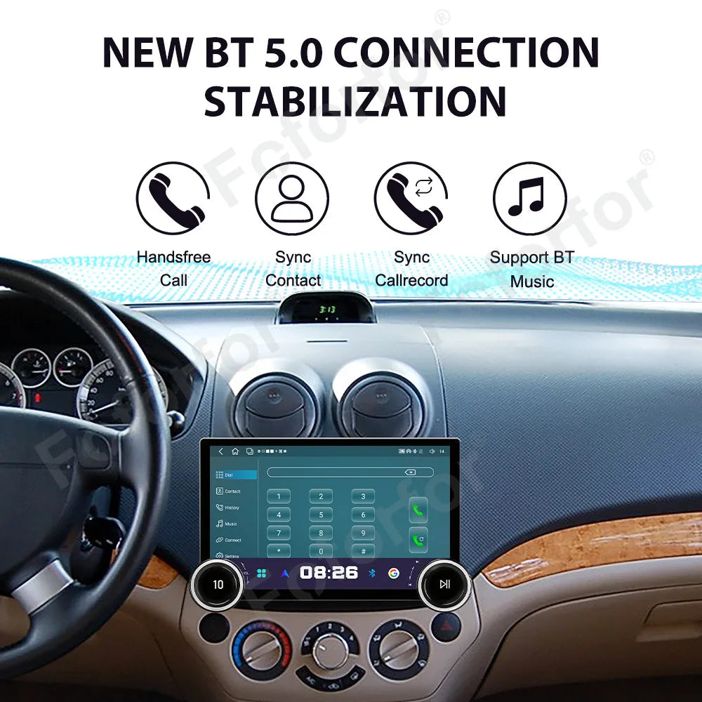 Crystal Clear Touch Screen 11.5 Inch Android 15 Smart Car Media GPS Navigation Wireless Ca
